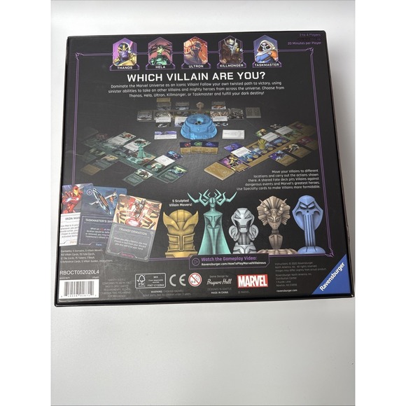 MARVEL VILLAINOUS: INFINITE POWER Board Game! Box Has Been open. - Picture 9 of 11